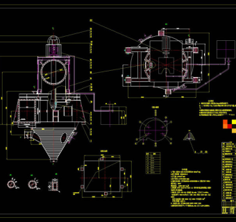 选粉机设计素材CAD机械图纸