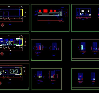 某单身公寓户型cad设计装修图纸