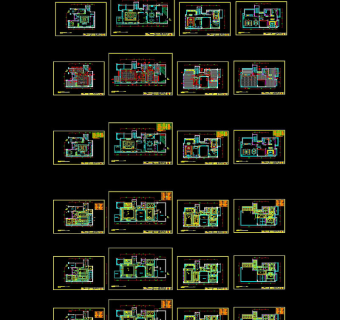 圣莫分图层平面cad图纸