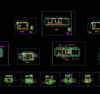 宁波某单身公寓cad装饰施工图纸