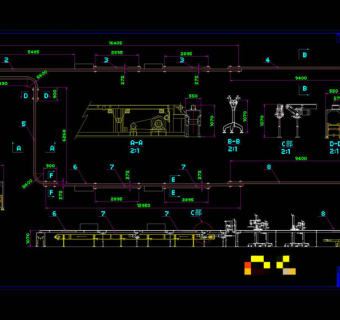 链板机CAD机械图纸