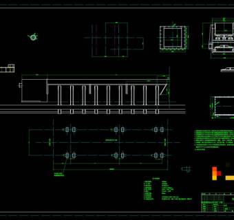 链板机总图初设图CAD机械图纸