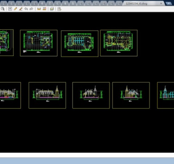 一套完整的婚庆院CAD施工图纸