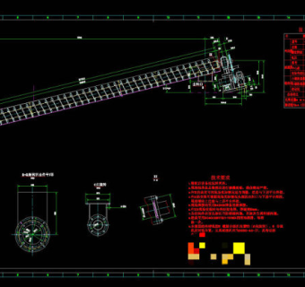 螺旋式分级机设计CAD机械图纸