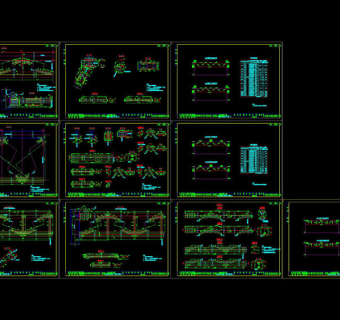 桥门架cad图纸
