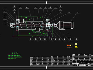 螺旋输送器参考图CAD机械图纸