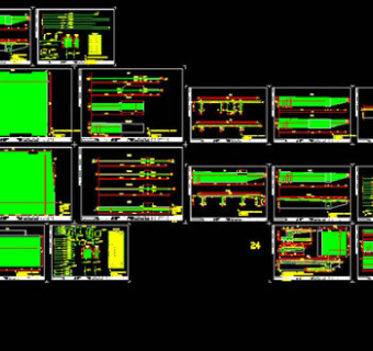 主梁普通钢筋布置图cad图纸