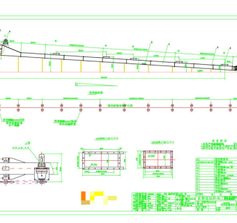 埋刮板机CAD机械图纸