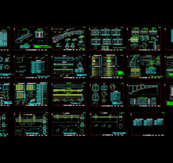广西拱桥cad图纸