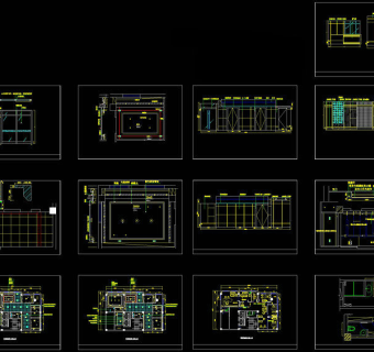 办公室装修图cad图纸