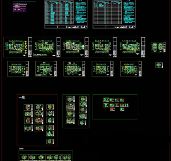 夏威夷别墅装修cad图纸