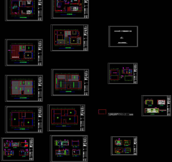 一套复式家装cad图纸