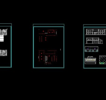 某小型咖啡馆详细CAD设计装修施工图