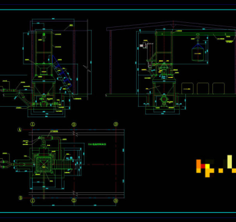 拆包系统安装图CAD机械图纸