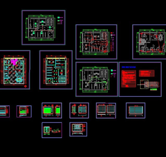 某办公室内装修cad施工方案图纸