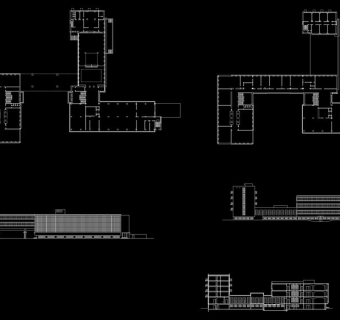 包豪斯建筑cad图纸