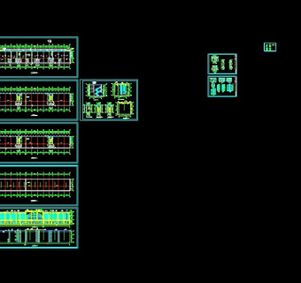 三层伊斯兰风格商业建筑设计cad施工