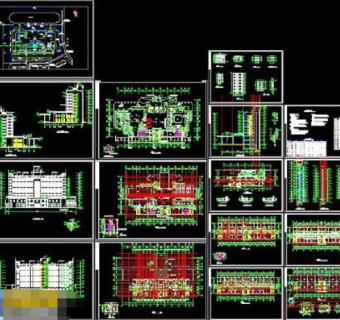 某小高层宾馆建筑cad施工图纸