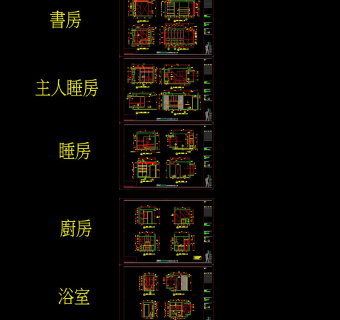 立面图cad图纸素材