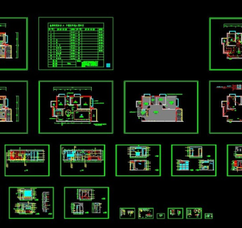 典家装全套cad装修设计图纸dwg