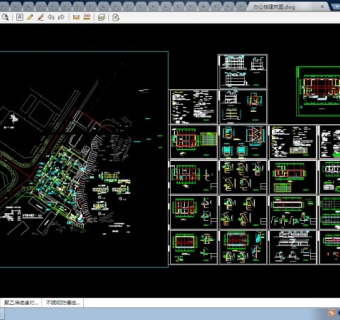 高档办公楼规划及全套CAD建筑施工图