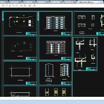 某多层住宅施楼CAD施工图纸