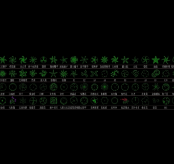 植物平面cad图纸