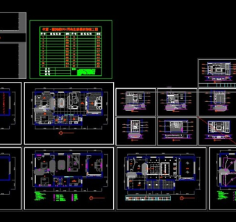 农村自建房室内外装饰设计cad施工图