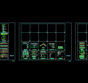 厨房及厕所卫生器具及管道安装cad图