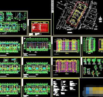 住宅楼cad全套设计施工图