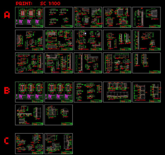 高级会所cad素材