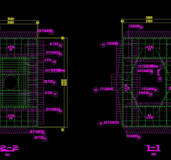 钢筋构造图建筑CAD图纸