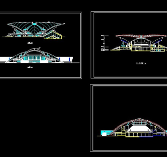 某多功能大型会展中心CAD全套施工图