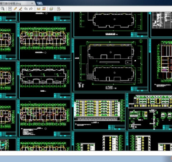 江南某花园洋房住宅楼cad设计施工图