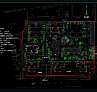 小区规划方案cad图纸