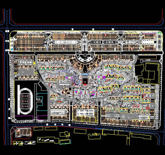 小区规划总图cad图纸