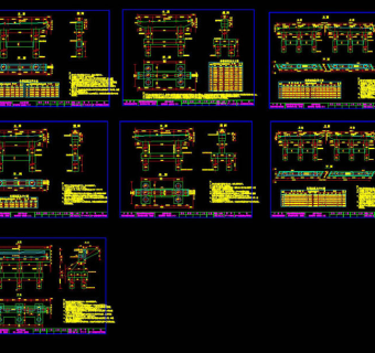 引桥墩台一般构造cad图稿