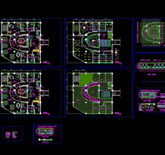 房地产办公室平面CAD布置图