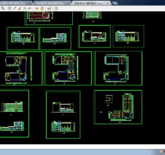 城市宾馆标准间室内CAD效果图