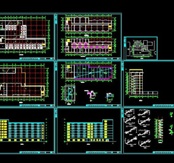 高层旅馆CAD设计方案施工图纸