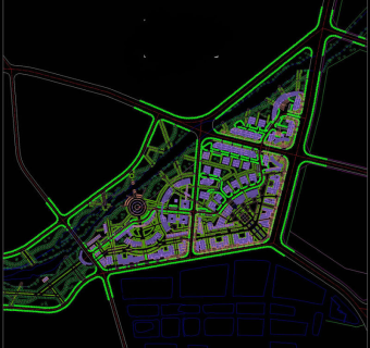 多层小区cad景观素材