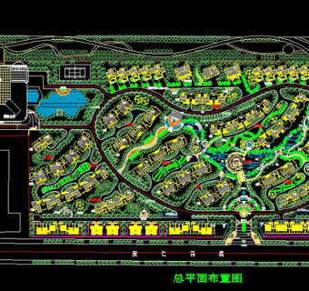 多层小区cad图纸素材