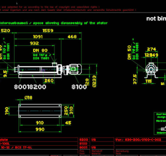 机械工业设计CAD图纸