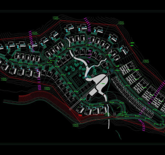 某小区规划图cad景观素材