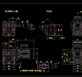 机械效果展示CAD机械图纸
