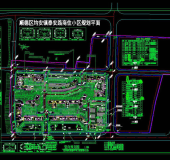 某小区规划图cad素材