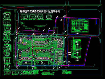 某小区规划图cad素材