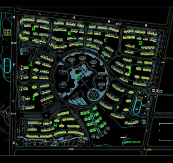 某小区规划总图cad详图