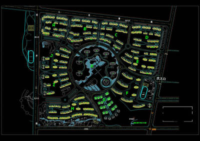 某小区规划总图cad详图