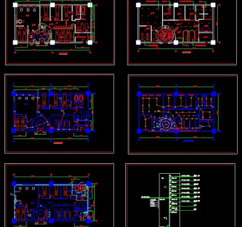 美容院装修施工CAD图